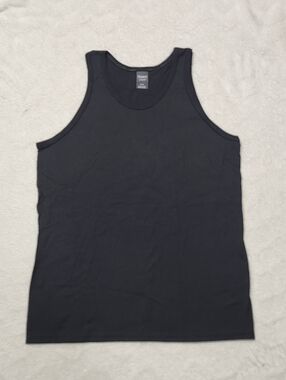 • Hanes X-Temp Men's Sleeveless Tank Top Size Medium Black Cotton Blend